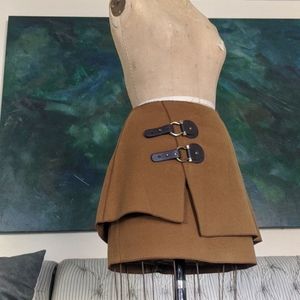 Anthropologie Meadow Rue Asymmetric Felt Mini